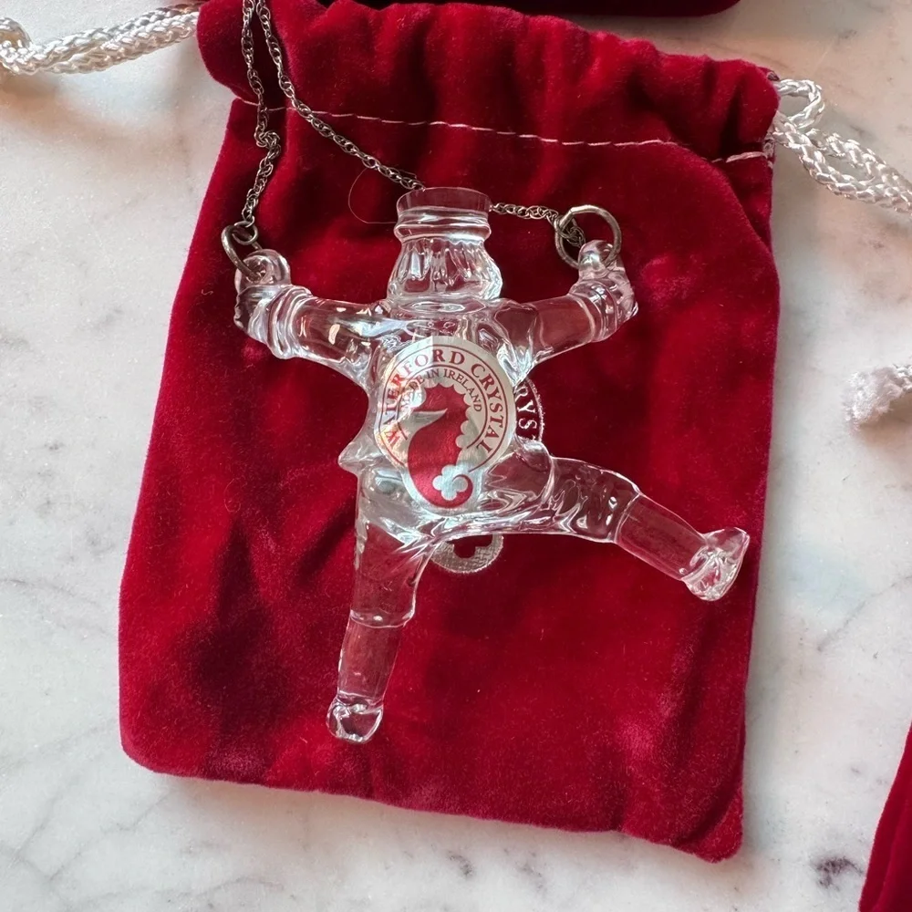Waterford Crystal Ten Lords Leaping VTG 12 Days Of Christmas Ornament - 2004